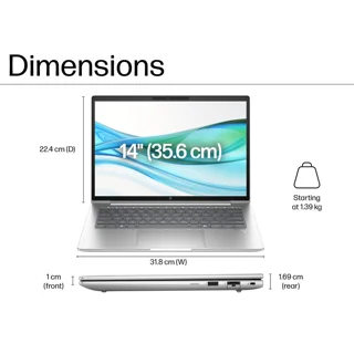 لپ‌تاپ 14 اینچی اچ پی مدل ProBook 440 G11-Core Ultra 7 155H-16GB DDR5 5600MHz-512GB SSD-IP 102539473